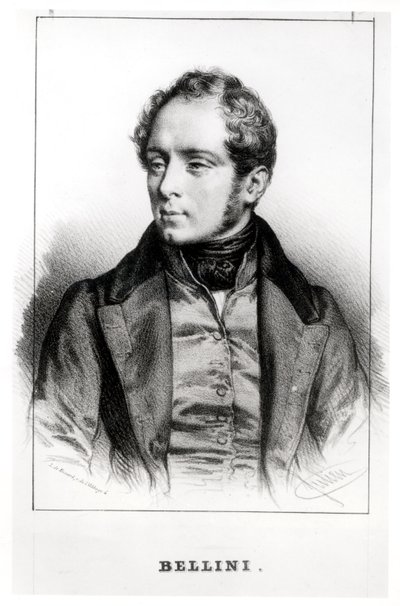Portrait of Vincenzo Bellini by Robert Benard